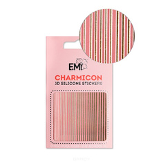 Domix, Cиликоновые стикеры шармиконы Charmicon 3D Silicone Stickers Charmicon 3D Silicone Stickers №117 Линии золото EMI