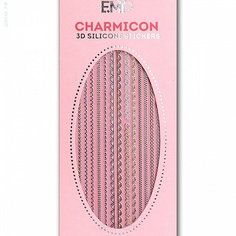 Domix, Cиликоновые стикеры шармиконы Charmicon 3D Silicone Stickers Charmicon 3D Silicone Stickers "Кружева MIX" №4 EMI