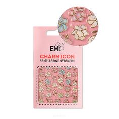 Domix, Cиликоновые стикеры шармиконы Charmicon 3D Silicone Stickers Charmicon 3D Silicone Stickers №136 Магнолии и лилии EMI