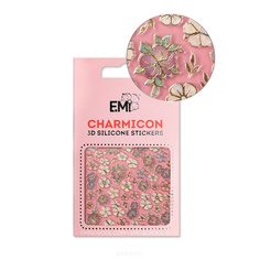 Domix, Cиликоновые стикеры шармиконы Charmicon 3D Silicone Stickers Charmicon 3D Silicone Stickers №134 Цветы MIX EMI
