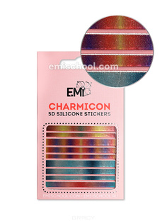 Domix, Cиликоновые стикеры шармиконы Charmicon 3D Silicone Stickers Charmicon 3D Silicone Stickers №102 Линии EMI