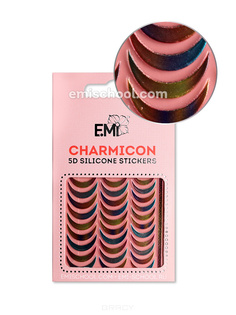 Domix, Cиликоновые стикеры шармиконы Charmicon 3D Silicone Stickers Charmicon 3D Silicone Stickers №101 Лунулы EMI