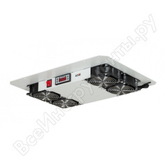 Вентиляторный блок tlk, на 4 вентилятора с терморегулятором и датчиком, gy tlк-fan4-term-gy