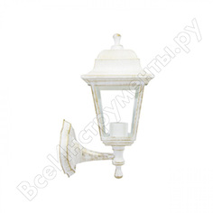 Настенный светильник-фонарь apeyron белая патина, 4-х гранный, прозрачное стекло 11-11белп