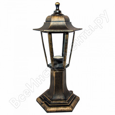 Напольный светильник-фонарь apeyron бронза 6-гранный прозрачное стекло 11-97бр