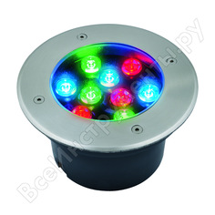 Светодиодный уличный светильник uniel ulu-b12a-9w/rgb ip67 grey ul-00006824