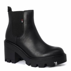 Женские ботильоны TOMMY JEANS ESSENTIAL LEATHER MID HEEL BOO