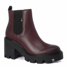 Женские ботильоны TOMMY JEANS ESSENTIAL LEATHER MID HEEL BOO