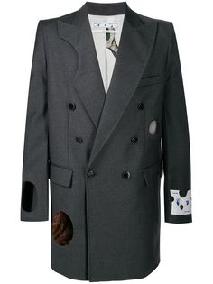 Off-White пиджак Meteor с вырезами