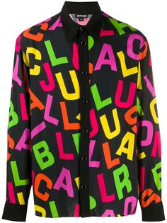Just Cavalli рубашка с длинными рукавами и принтом