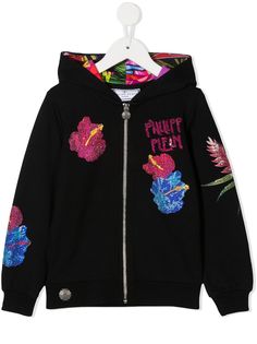 Philipp Plein декорированное худи на молнии