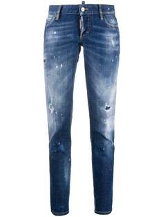 Dsquared2 джинсы скинни с прорезями