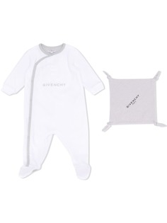 Givenchy Kids комплект из ромпера и платка с логотипом