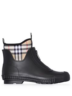 Burberry ботинки Flinton со вставками в клетку Vintage Check