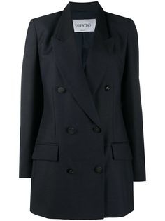 Valentino двубортный блейзер оверсайз