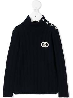 Gucci Kids джемпер с высоким воротником