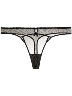 Marlies Dekkers трусы-стринги Peekaboo с леопардовым принтом