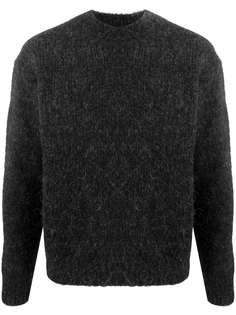 Auralee фактурный свитер с круглым вырезом