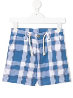 Knot приталенные шорты с узором в клетку