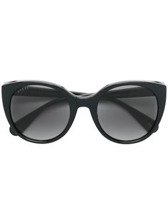 Gucci Eyewear солнцезащитные очки в массивной оправе кошачий глаз