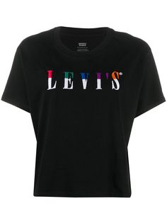 Levis футболка с вышитым логотипом