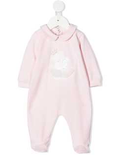 Miss Blumarine ромпер с длинными рукавами и вышивкой