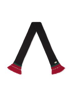 Gucci Kids шарф с нашивкой-логотипом
