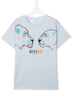 Kenzo Kids футболка с принтом