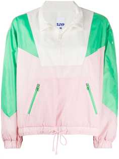 SJYP куртка-пуловер в стиле колор-блок