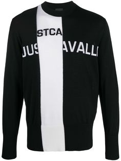 Just Cavalli джемпер вязки интарсия с круглым вырезом