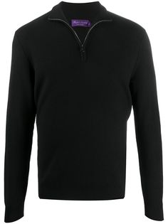 Ralph Lauren Purple Label джемпер в рубчик на молнии