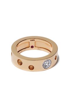 Roberto Coin кольцо Pois Moi Luna из розового золота с бриллиантами