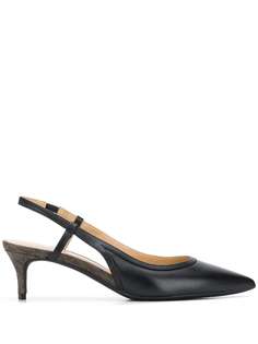 Michael Michael Kors monogram-heel slingback pumps