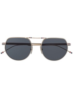 Thom Browne Eyewear солнцезащитные очки-авиаторы без моста