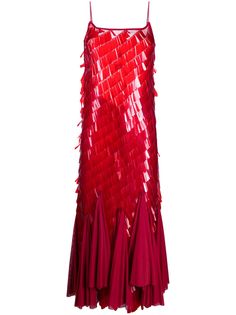 Atu Body Couture расклешенное платье на тонких бретелях с пайетками