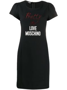 Love Moschino платье-футболка с логотипом