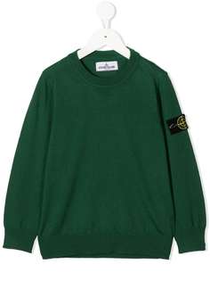 Stone Island Junior джемпер с нашивкой-логотипом