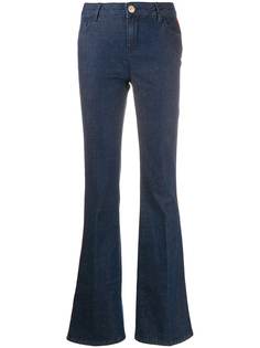 Twin-Set расклешенные джинсы с лампасами