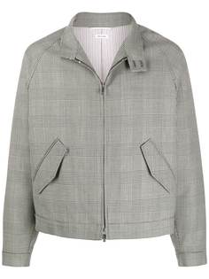 Thom Browne куртка в клетку Prince of Wales с рукавами реглан