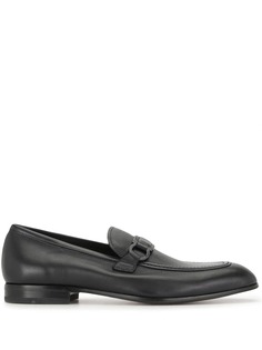 Salvatore Ferragamo лоферы с квадратным носком и декором Gancini