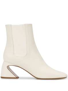 Jil Sander ботильоны на скульптурном каблуке