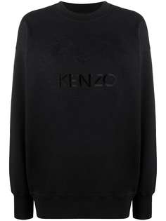 Kenzo футболка с вышитым логотипом и круглым вырезом