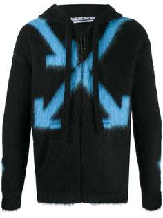 Off-White фактурное худи с логотипом Arrows