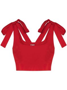 STAUD укороченный топ Rogan с завязками