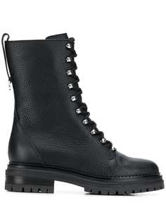 Sergio Rossi ботинки в стиле милитари на шнуровке