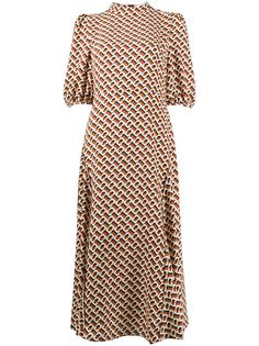 DVF Diane von Furstenberg платье миди Nella с принтом