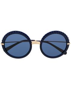 Dolce & Gabbana Eyewear солнцезащитные очки в круглой оправе