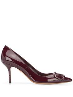 Valentino Garavani туфли-лодочки с заостренным носком и логотипом VLogo