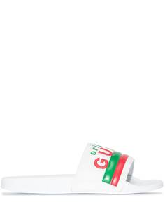 Gucci шлепанцы с принтом Original Gucci