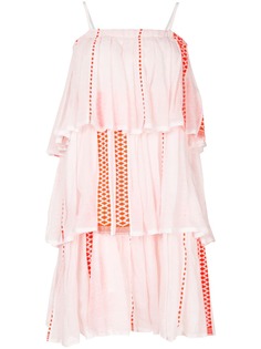 lemlem пляжное платье с драпировкой